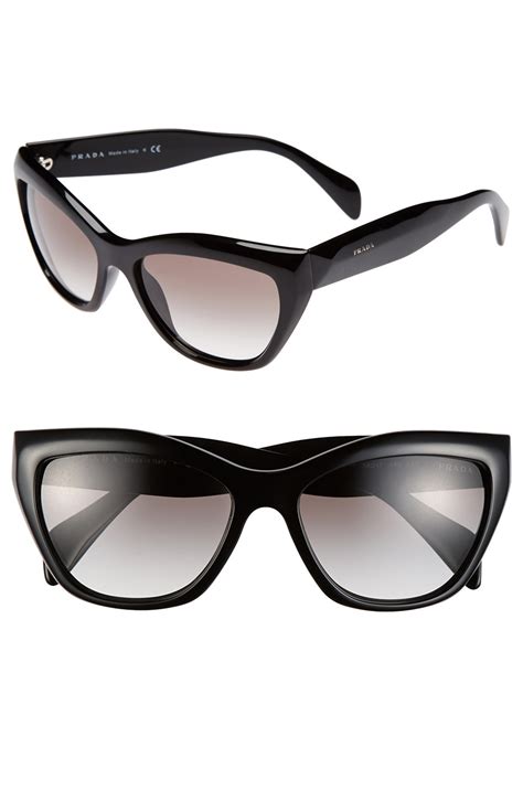 prada 56mm cat eye sunglasses|prada round cat eye sunglasses.